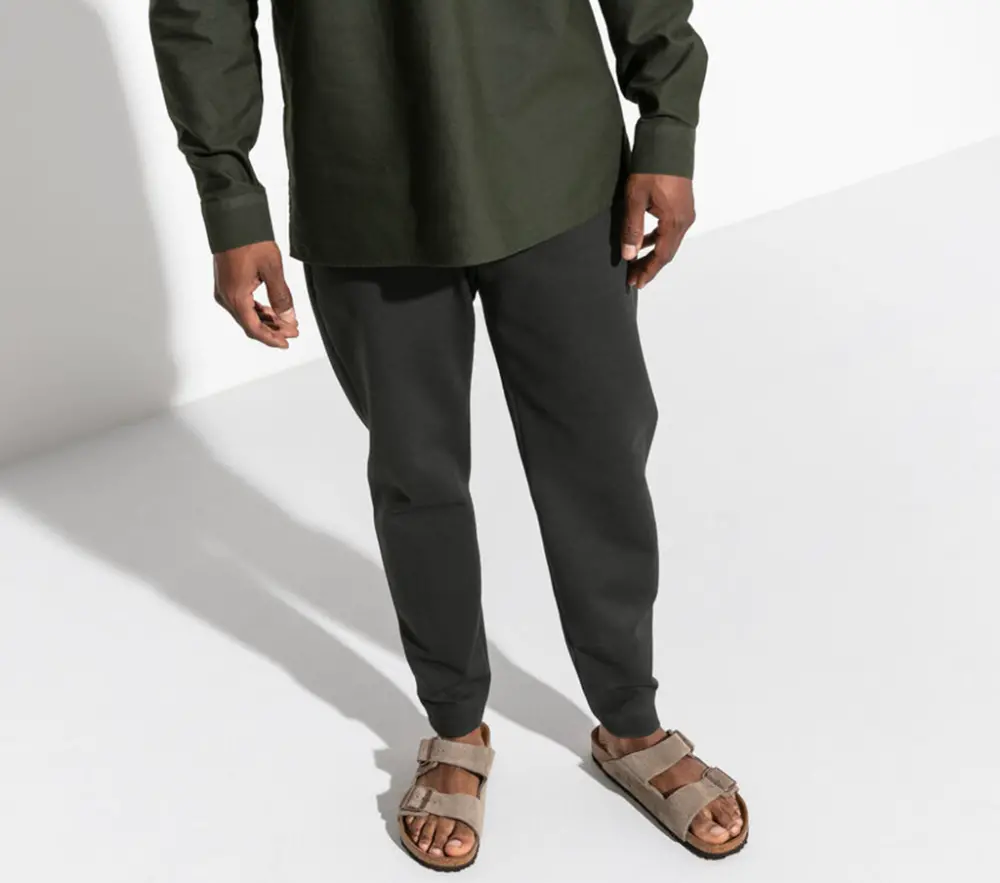 Alternative view of Dép Birkenstock Arizona Suede Leather 'Taupe' 0051461
