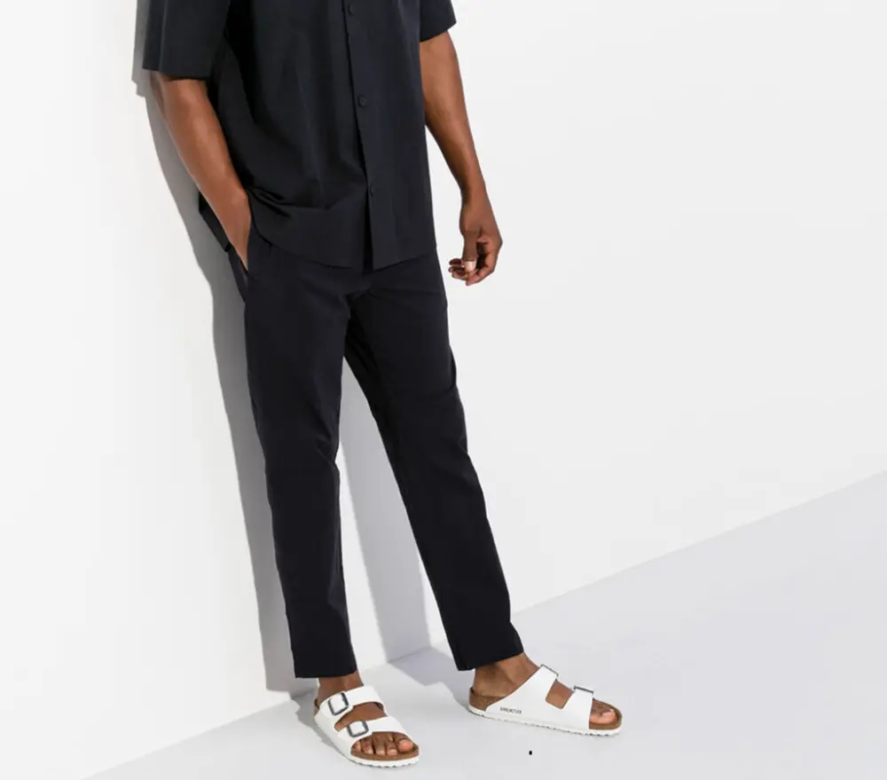 Alternative view of Dép Birkenstock Arizona Birko-Flor 'White' 0552681