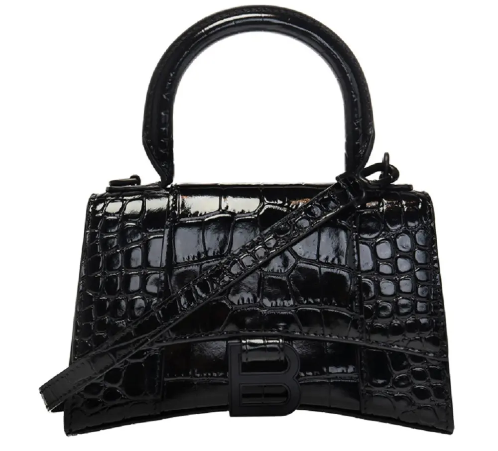 Túi Balenciaga Hourglass Xs Handbag Black 5928331LR671000