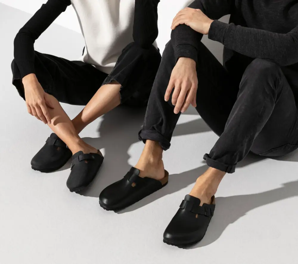 Alternative view of Dép Birkenstock Boston Oiled Leather 'Black' 0059461