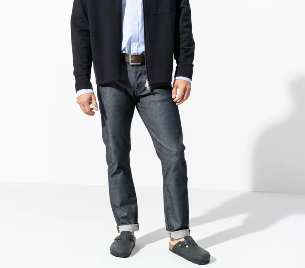 Dép Birkenstock Boston Oiled Leather 'Black' 0059461 - Ảnh 4