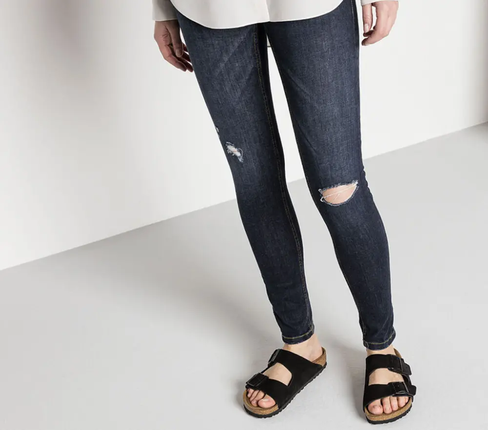Dép Birkenstock Arizona Soft Footbed Suede Leather 'Black' 0951321 - Ảnh 2