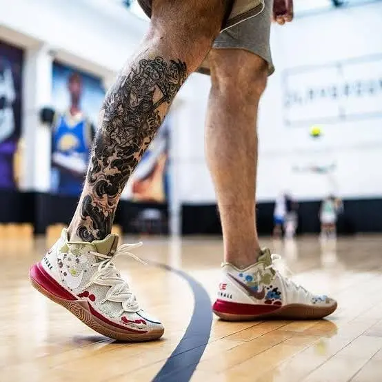 Giày Nike Bandulu x Kyrie 5 EP ‘Embroidered Splatters’ CK5837-100 - Ảnh 6
