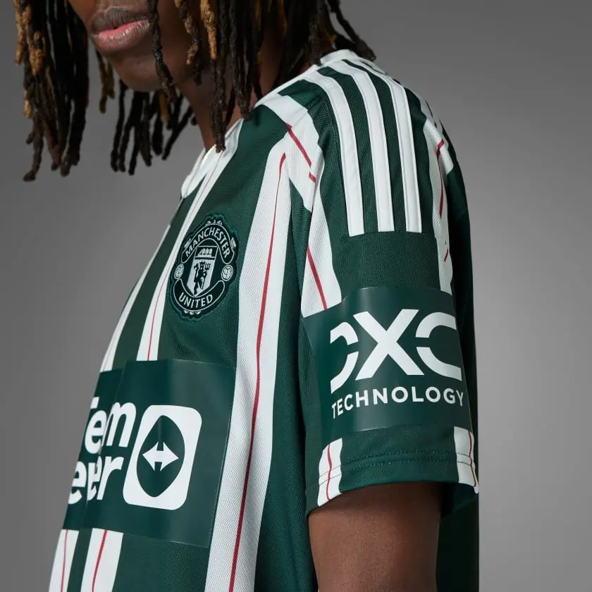 Áo Adidas Manchester United 23/24 Away Jersey ‘Green White’ HR3675 - Ảnh 4
