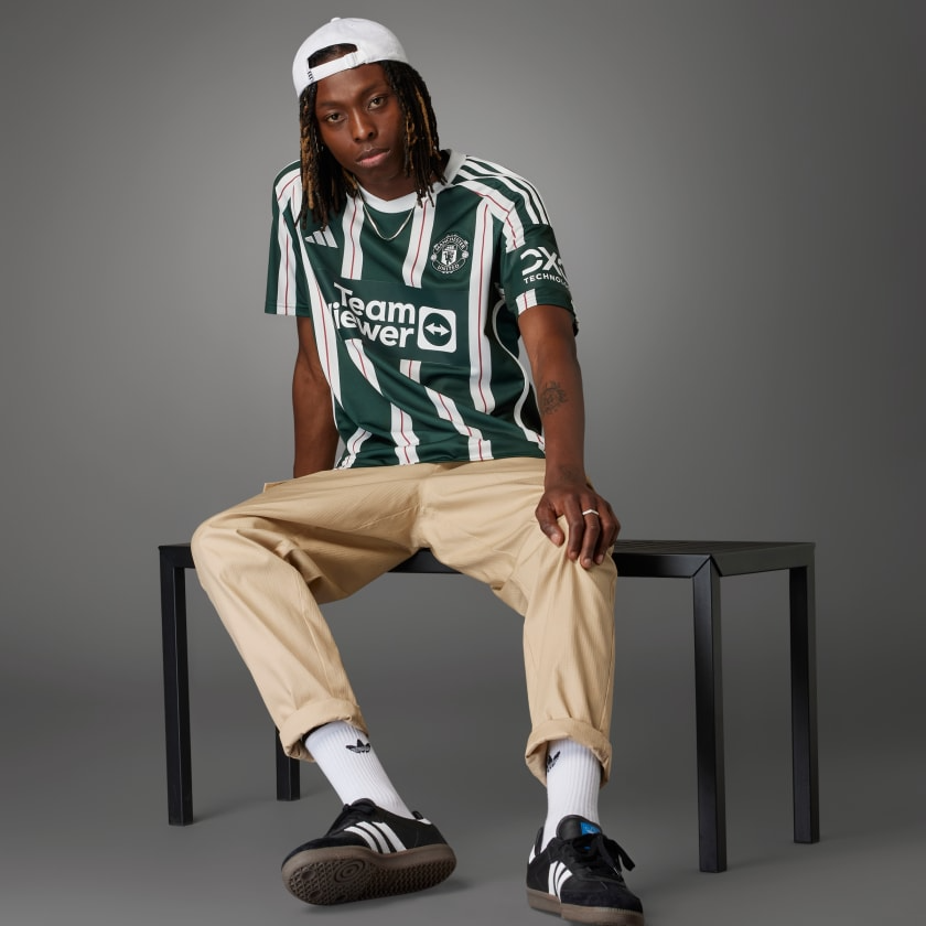Áo Adidas Manchester United 23/24 Away Jersey ‘Green White’ HR3675 - Ảnh 3