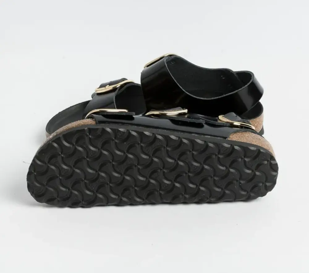 Dép Birkenstock Milan 'Shine Black' 1024211 - Ảnh 4