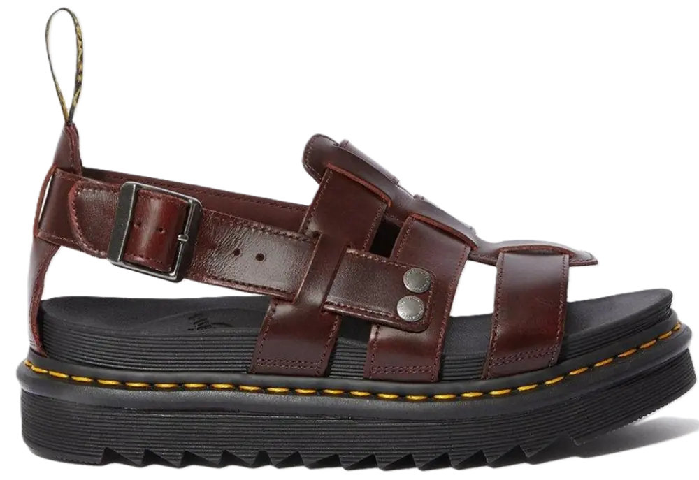 Dép Dr.Martens Terry Leather Strap ‘Brown’ 23521211