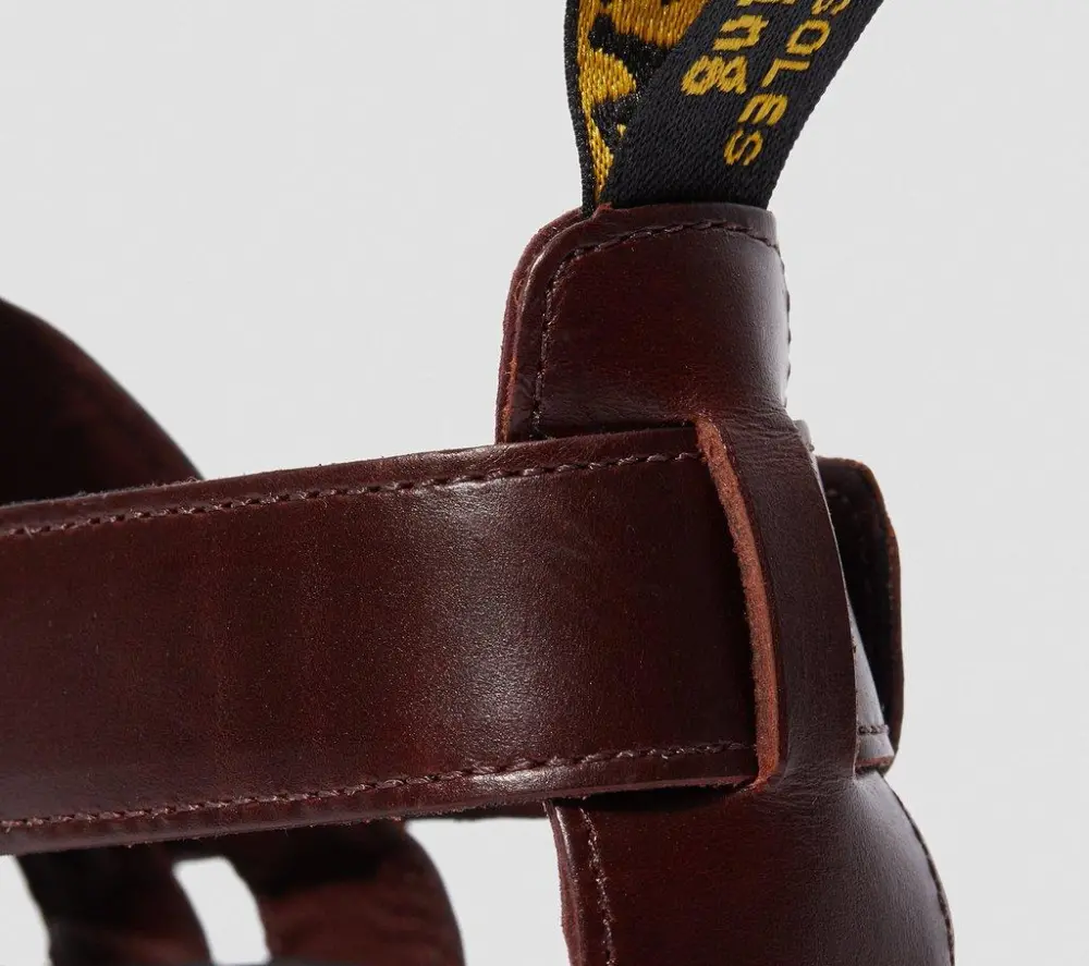 Dép Dr.Martens Terry Leather Strap ‘Brown’ 23521211 - Ảnh 5