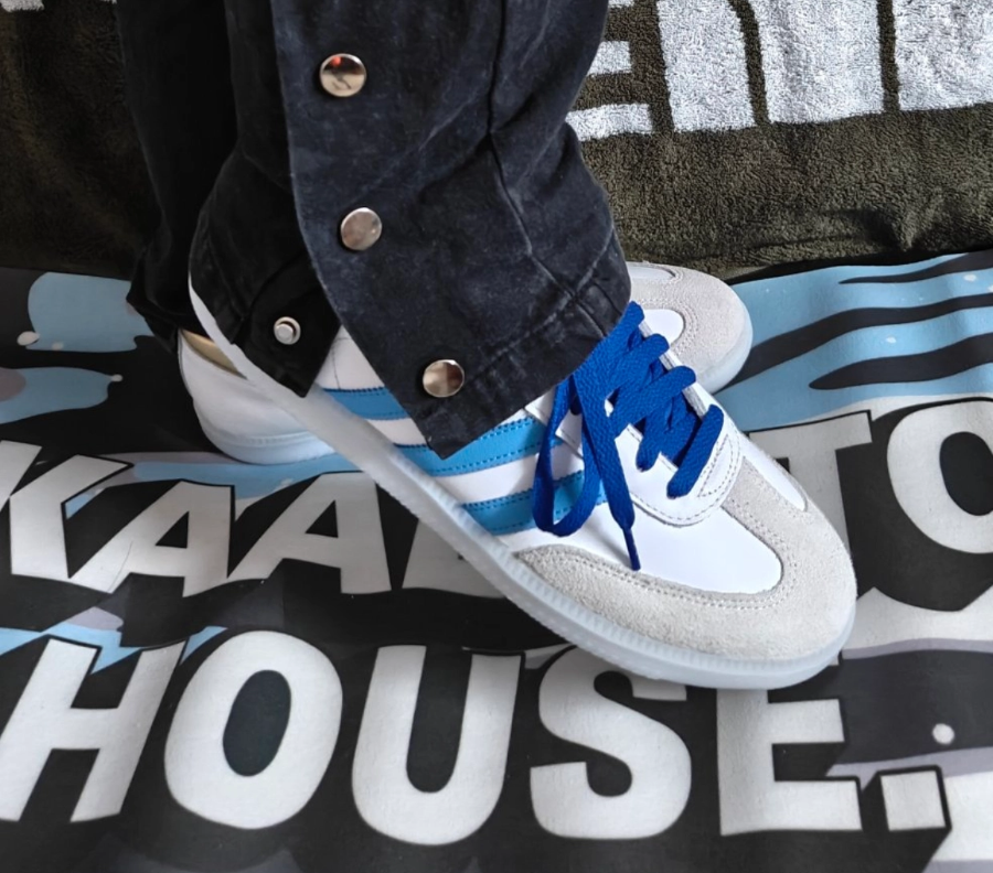 Giày Adidas Messi Samba 'Lucid Blue' ID3550 - Ảnh 4