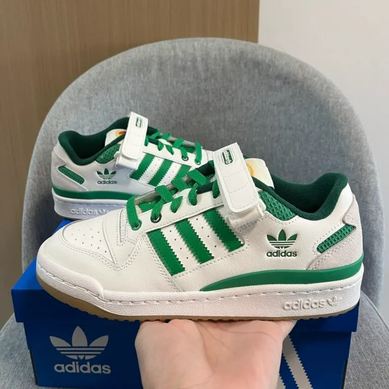 Giày Adidas Originals FORUM Low GS ‘White Green’ IF2680 - Ảnh 6