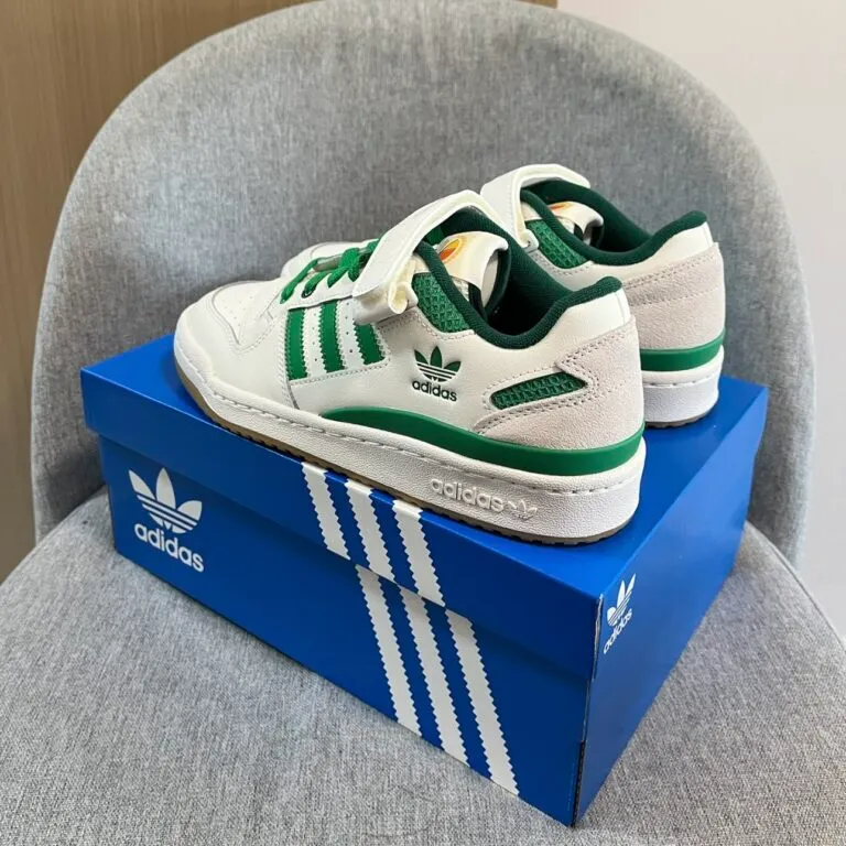Giày Adidas Originals FORUM Low GS ‘White Green’ IF2680 - Ảnh 4
