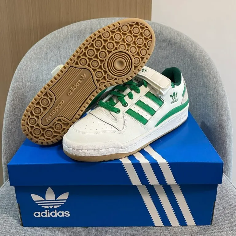 Giày Adidas Originals FORUM Low GS ‘White Green’ IF2680 - Ảnh 3