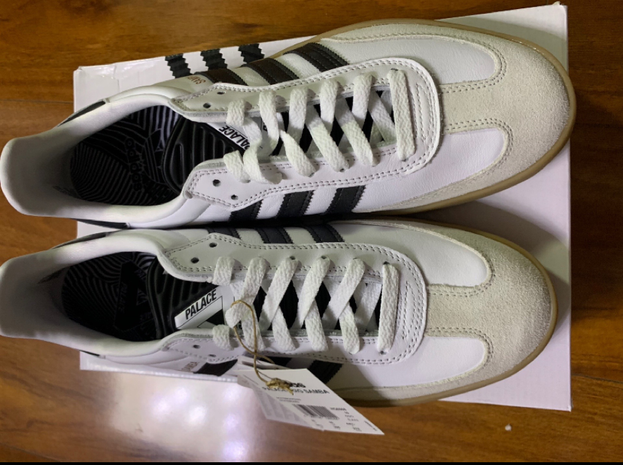 Giày Adidas Palace x Puig Samba ‘White Black’ HQ6098 - Ảnh 5