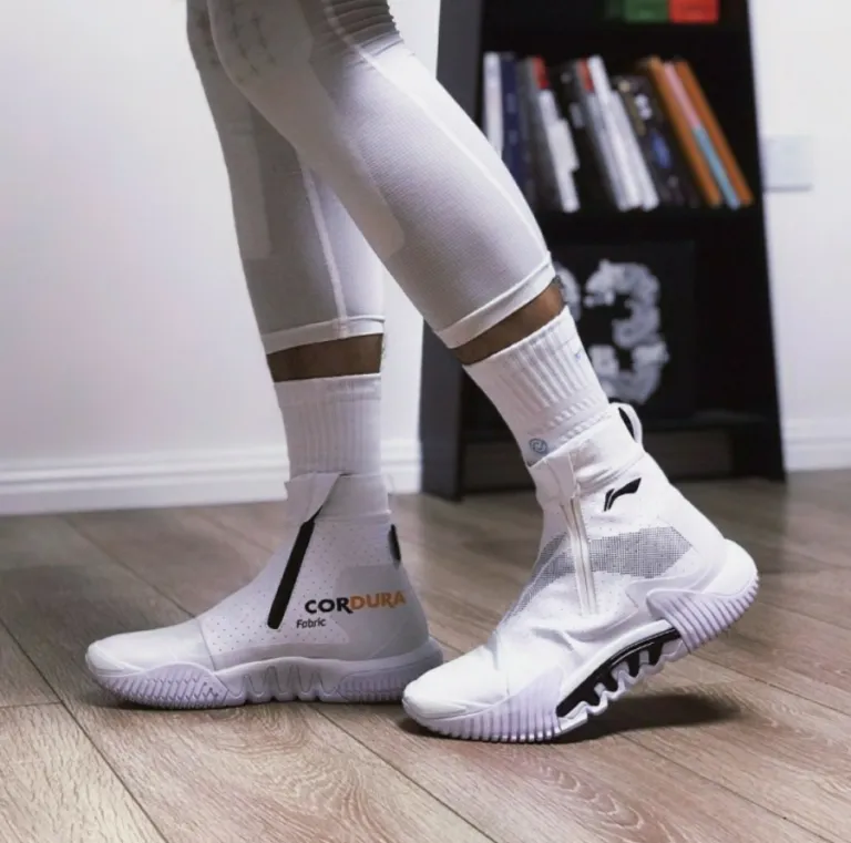 Giày Li-Ning Badfive 2 WNTR High ‘Standard White’ ABFR009-3 - Ảnh 6