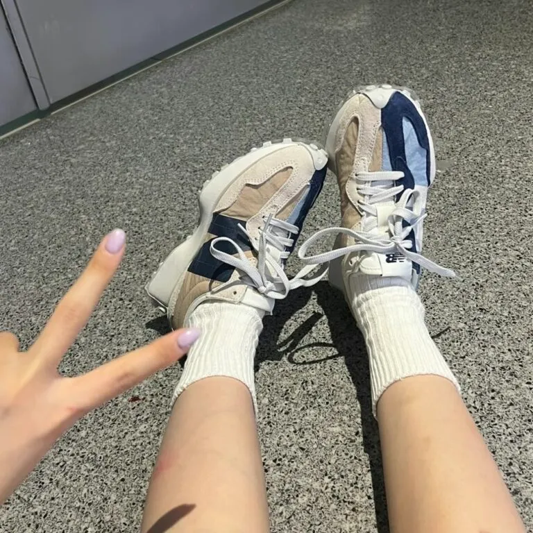 Giày New Balance 327 ‘Split Cream Blue’ U327GN - Ảnh 7