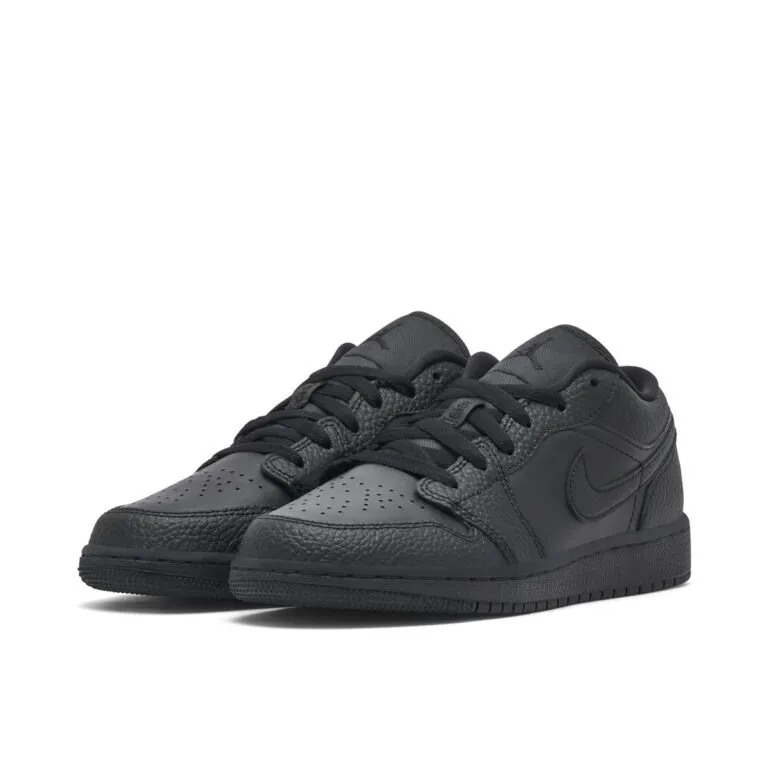 Giày Nike Air Jordan 1 Low ‘Triple Black’ 553560-091 - Ảnh 6