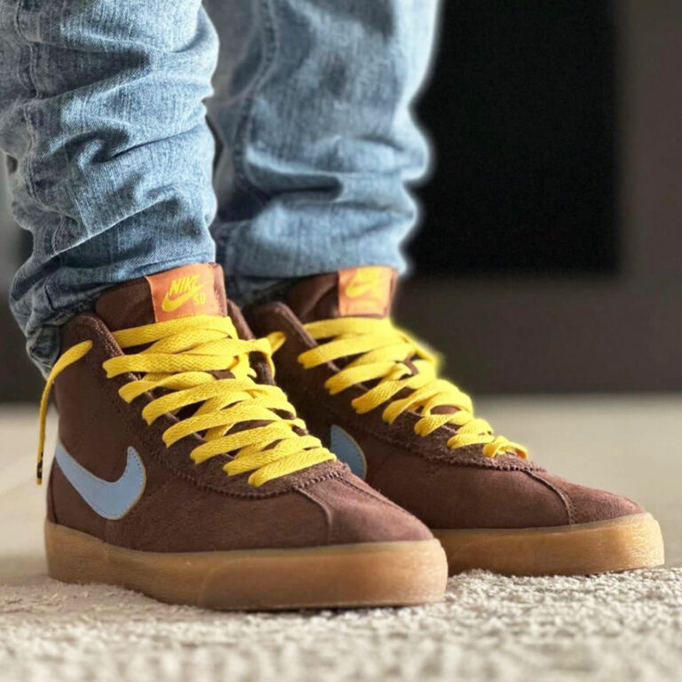 Giày Nike Blazer Mid SB Bruin x Why So Sad ‘Brown’ DX4325-200 - Ảnh 8
