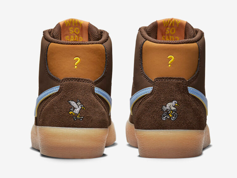 Giày Nike Blazer Mid SB Bruin x Why So Sad ‘Brown’ DX4325-200 - Ảnh 6