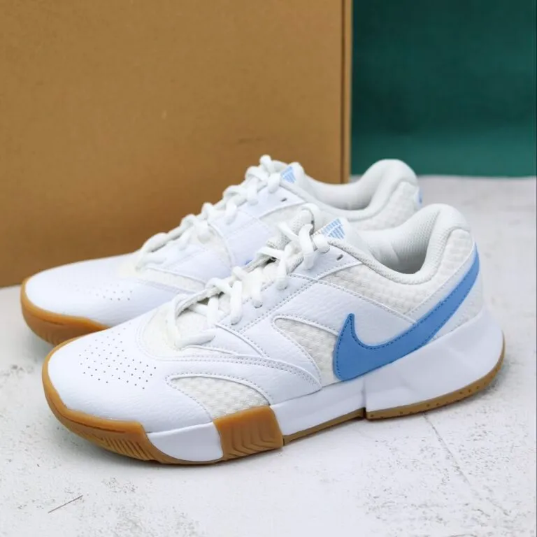 Giày Nike Court Lite 4 ‘White Light Blue Gum’ FD6575‑106 - Ảnh 5