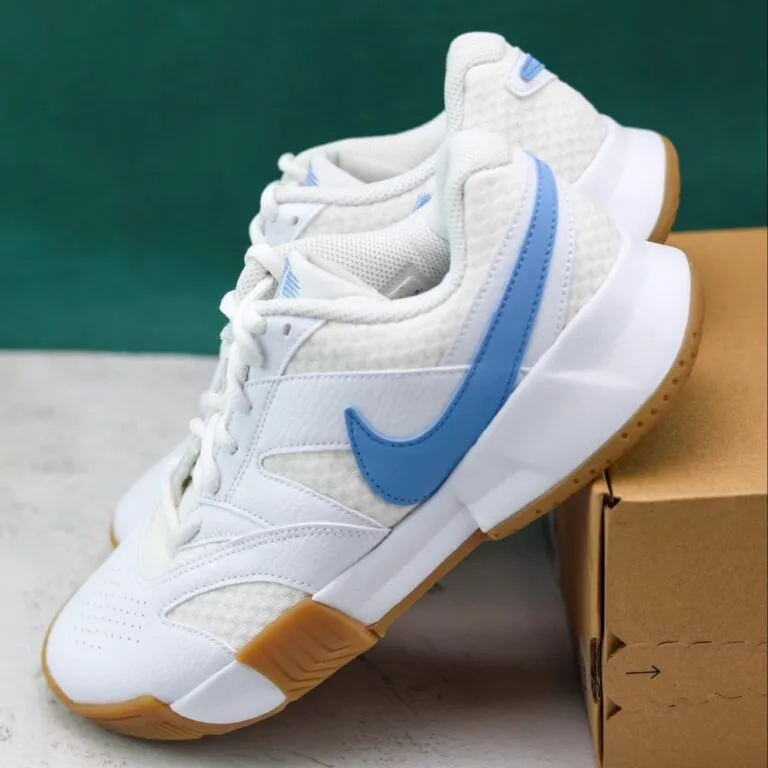 Giày Nike Court Lite 4 ‘White Light Blue Gum’ FD6575‑106 - Ảnh 4