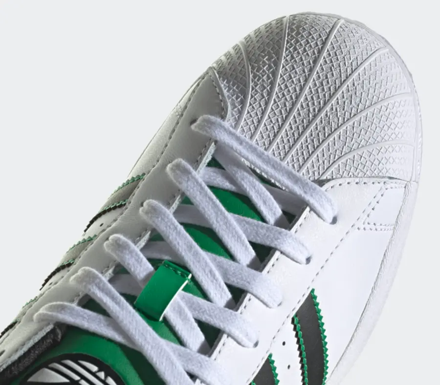 Giày Adidas Originals Superstar ‘Green White’ ID4670 - Ảnh 6