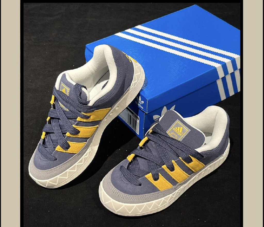Giày Adidas Originals Adimatic 'Navy Yellow' ID0999 - Ảnh 3
