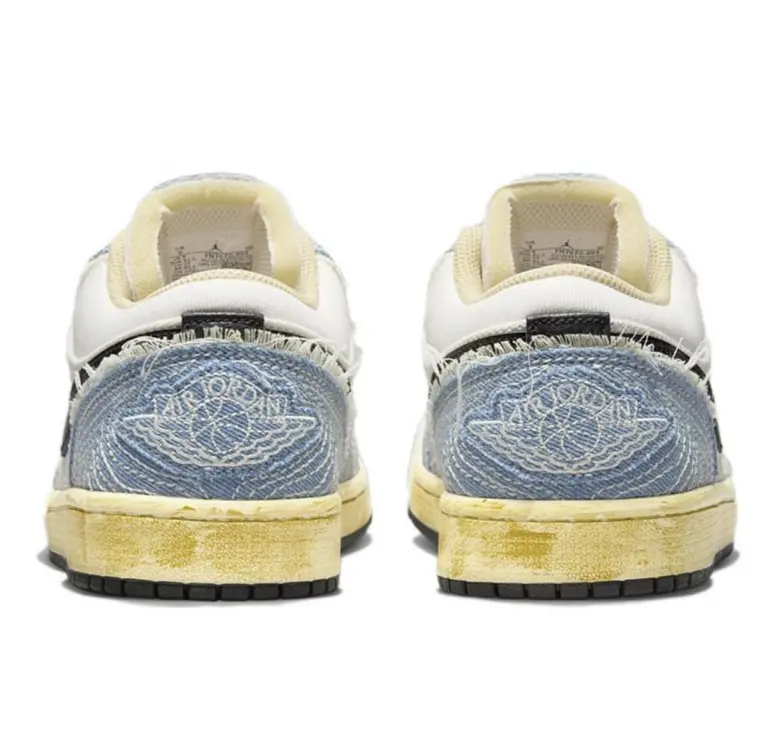 Alternative view of Giày Nike Air Jordan 1 Low ‘Sashiko Denim’ FN7670-493