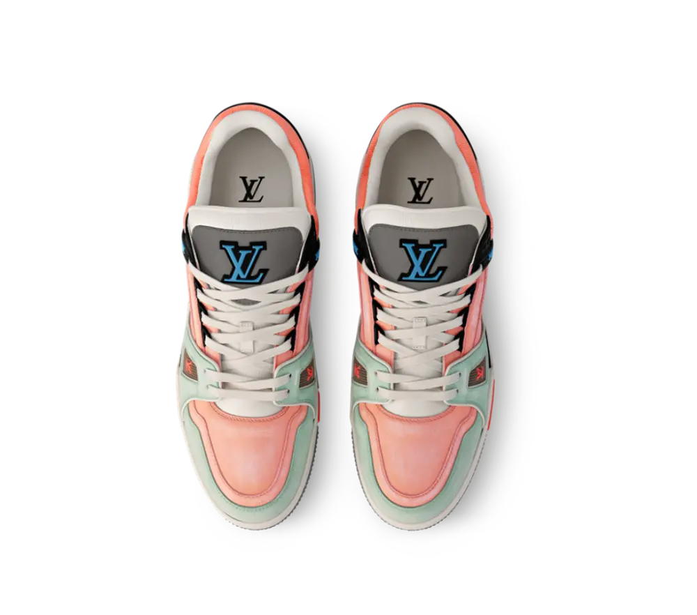 Giày Louis Vuitton LV Trainers 'Orange' 1ACEFT - Ảnh 3