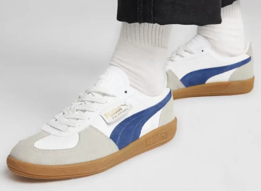 Giày Puma Palermo Leather 'White Clyde Royal Gum' 396464-06 - Ảnh 3