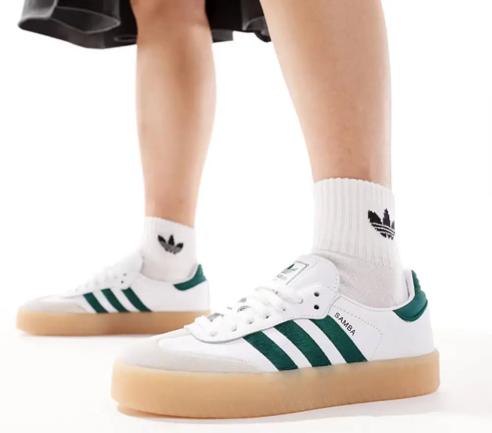 Giày Adidas Samba ‘White Green Gum’ ID0440 - Ảnh 3