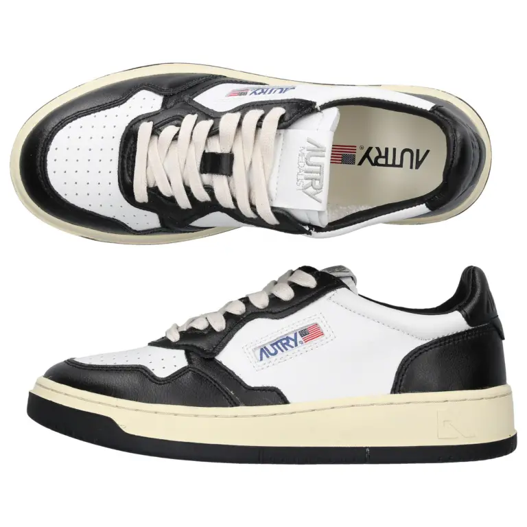 Giày Autry Medalist Low Leather ‘Black White’ AULW-WB01 - Ảnh 3