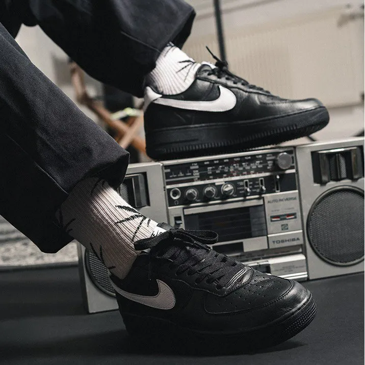 Giày Nike Air Force 1 Low Retro QS ‘Black White’ CQ0492-001 - Ảnh 5