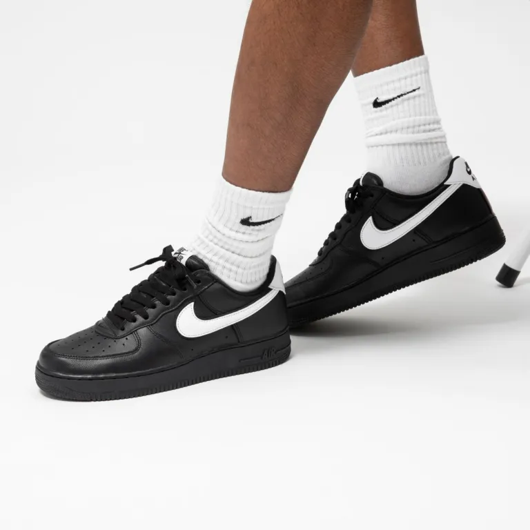 Giày Nike Air Force 1 Low Retro QS ‘Black White’ CQ0492-001 - Ảnh 7