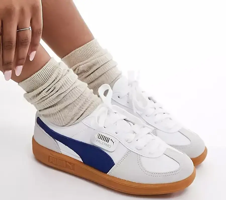 Alternative view of Giày Puma Palermo Leather 'White Clyde Royal Gum' 396464-06