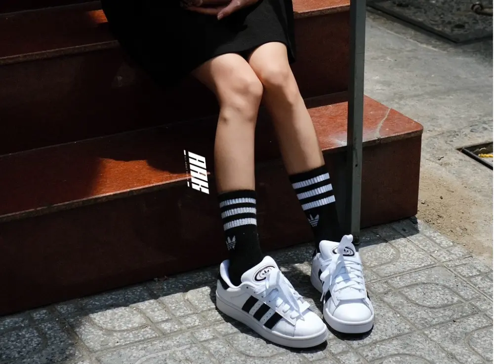 Giày Adidas Campus 00s 'Black/White' IG8659 - Ảnh 6
