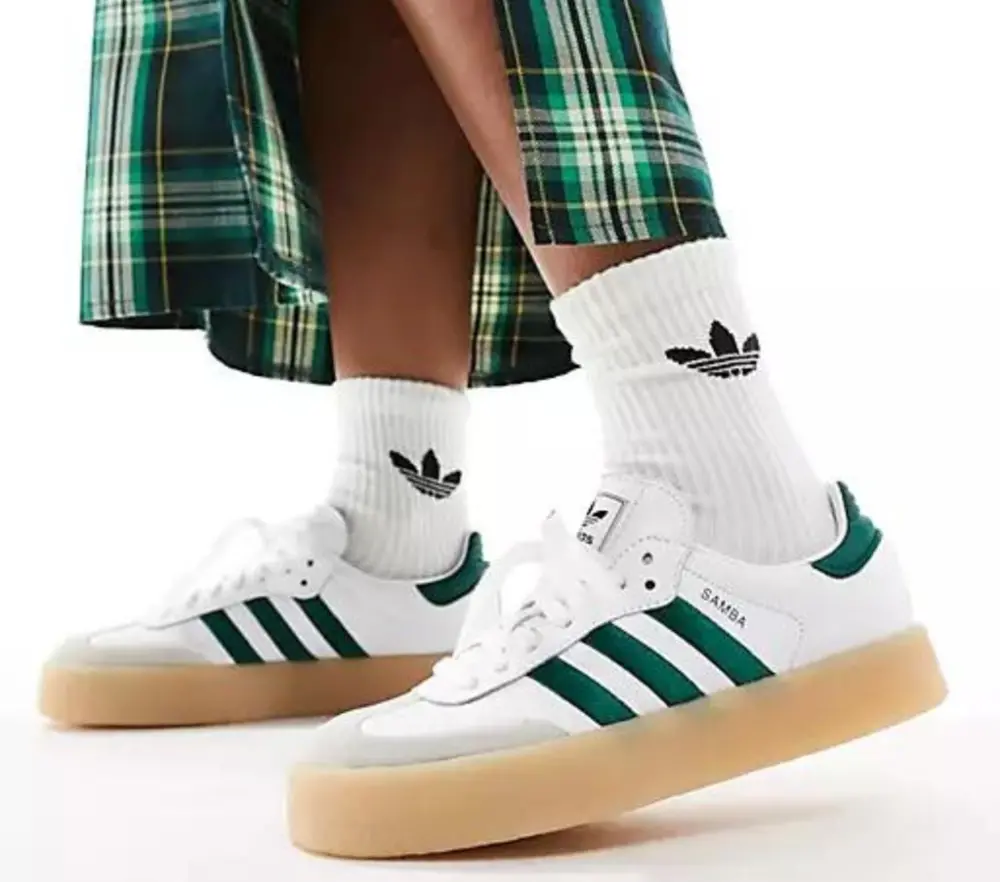 Alternative view of Giày Adidas Samba ‘White Green Gum’ ID0440