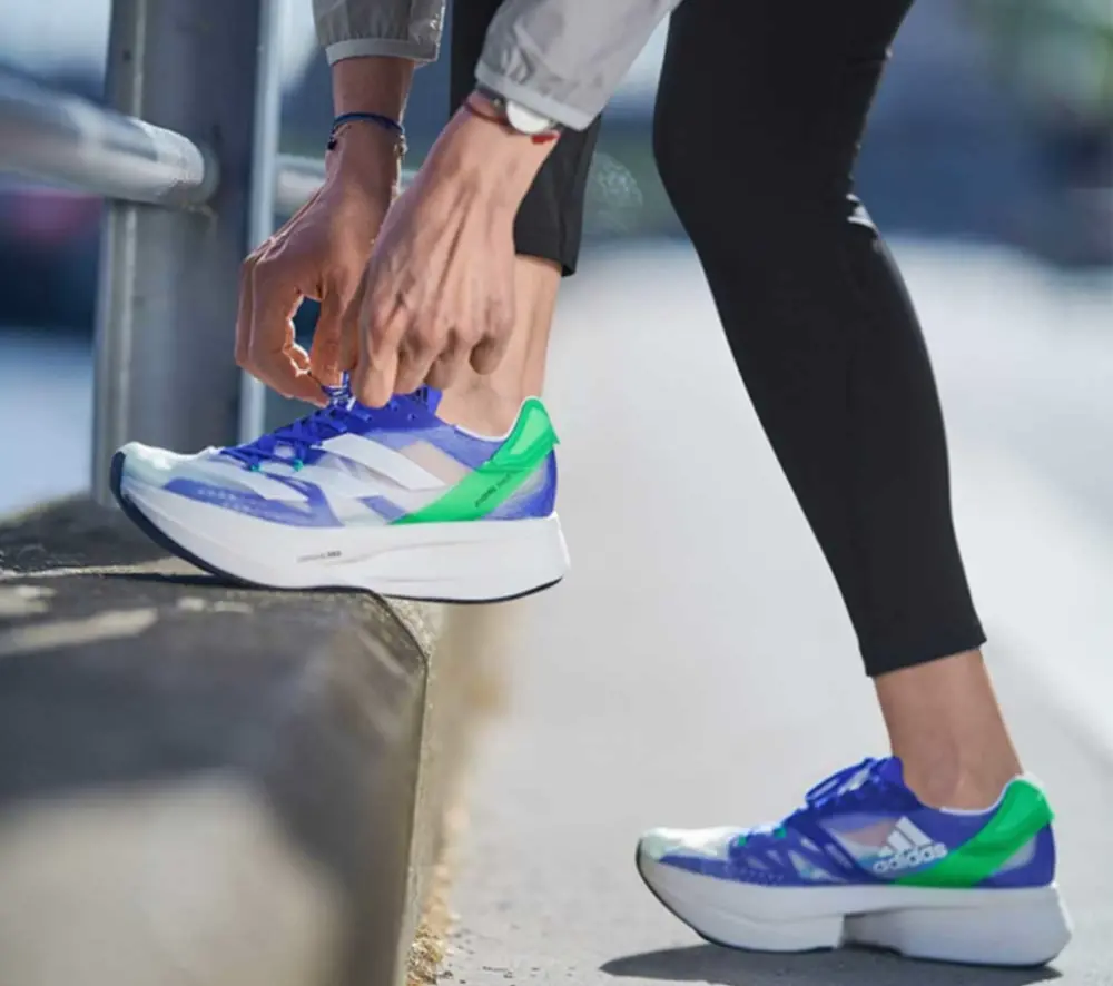 Alternative view of Giày Adidas Adizero Prime X ‘Sonic Ink Screaming Green’ FZ2476