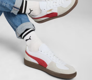 Alternative view of Giày Puma Palermo Leather 'White Club Red' 396464-05
