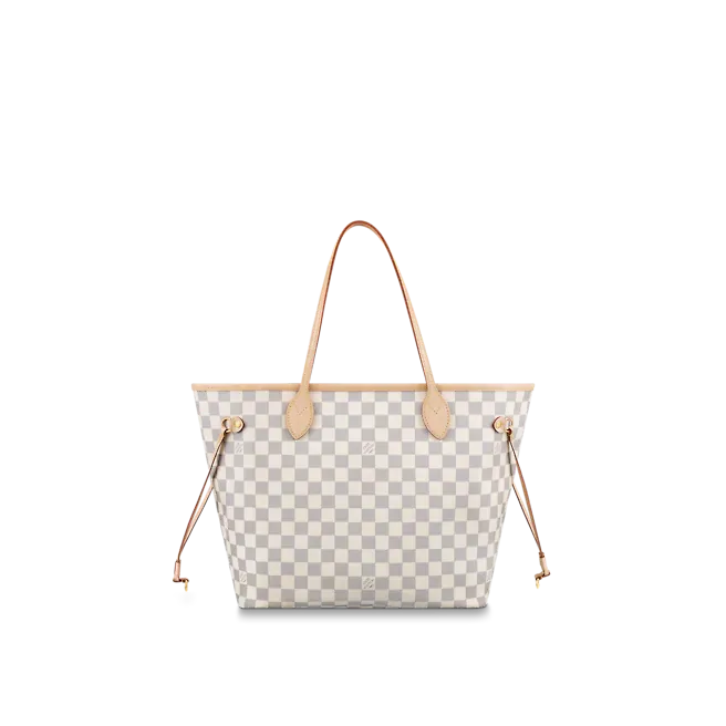 Túi Louis Vuitton Neverfull MM Damier Azur 'Rose Ballerine Pink' N41605 - Ảnh 4