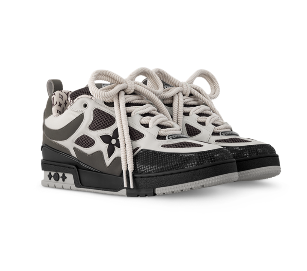 Giày Louis Vuitton LV Skate Trainers 'Grey' 1AC52L - Ảnh 2