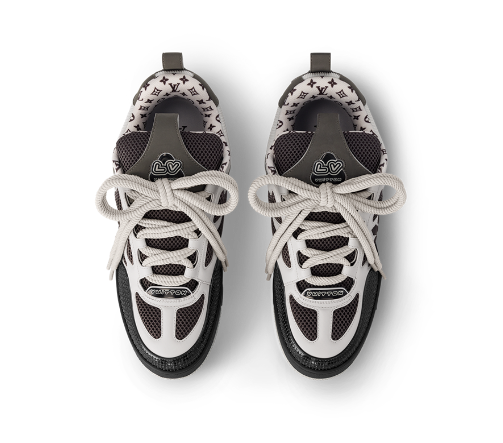 Giày Louis Vuitton LV Skate Trainers 'Grey' 1AC52L - Ảnh 3