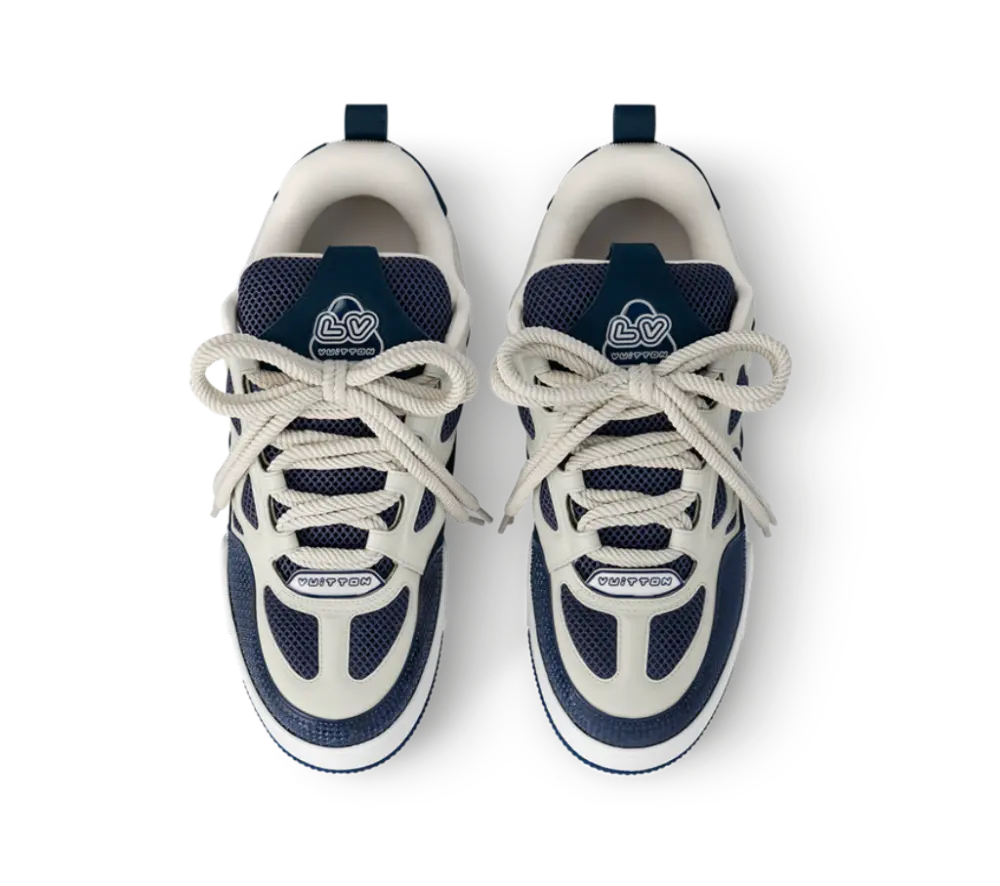 Giày Louis Vuitton LV Skate Trainers 'Navy' 1AARRK - Ảnh 4