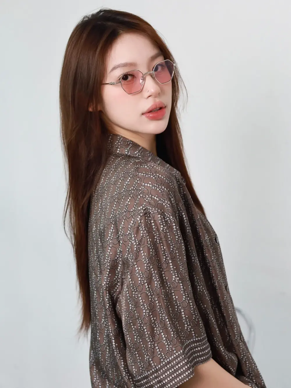 Alternative view of Kính Chrome Hearts Evaculation 'Silver Pink'