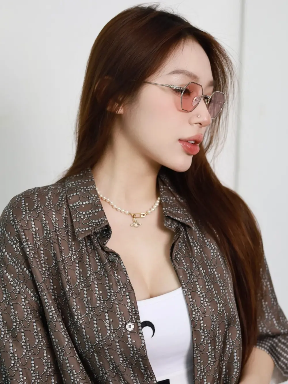 Kính Chrome Hearts Evaculation 'Silver Pink' - Ảnh 3