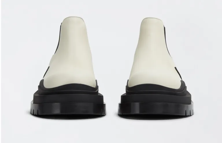 Giày Bottega Veneta Tire Ankle Chelsea Boot ‘Sea Salt’ 630281VBS509049 - Ảnh 2