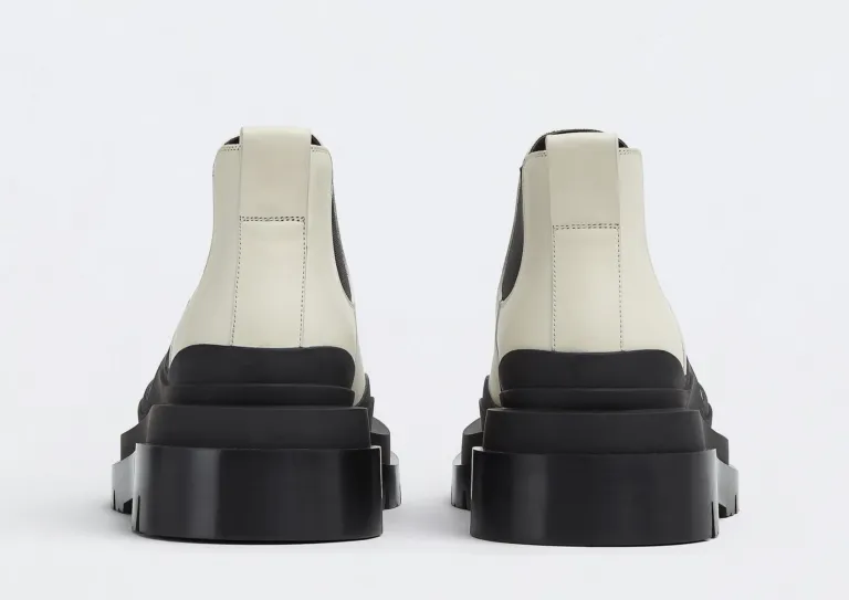 Giày Bottega Veneta Tire Ankle Chelsea Boot ‘Sea Salt’ 630281VBS509049 - Ảnh 3