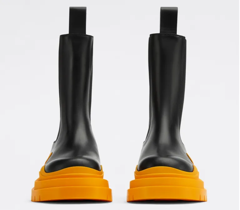 Giày Bottega Veneta Chelsea Boot ‘Tangerine’ 630284VBS501384 - Ảnh 2