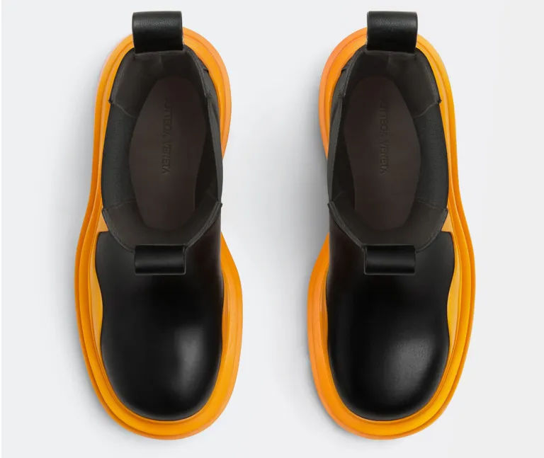 Giày Bottega Veneta Chelsea Boot ‘Tangerine’ 630284VBS501384 - Ảnh 4