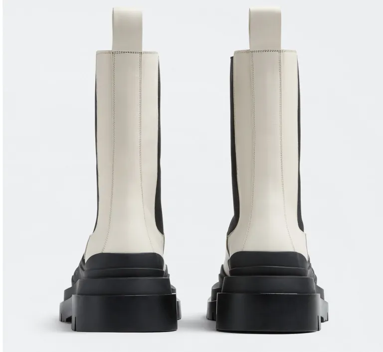 Giày Bottega Veneta Tire Chelsea Boot ‘Sea Salt’ 630284VBS509049 - Ảnh 2