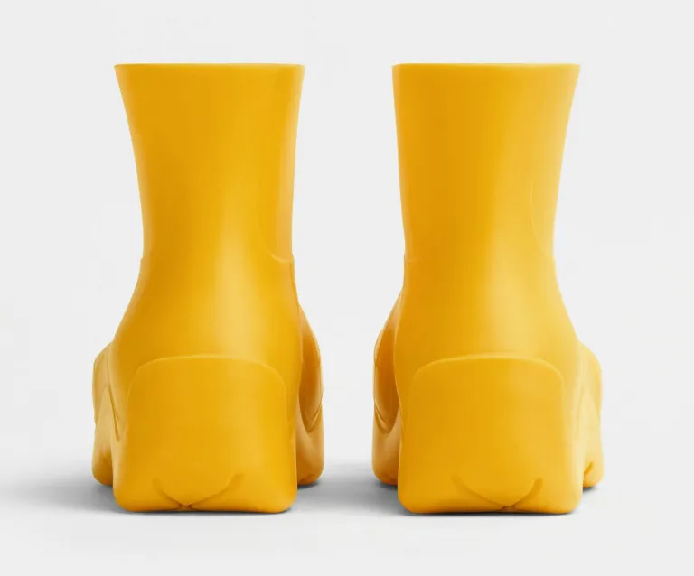 Giày Bottega Veneta Puddle Ankle Boot ‘Egg Yolk’ 640043V00P07123 - Ảnh 3